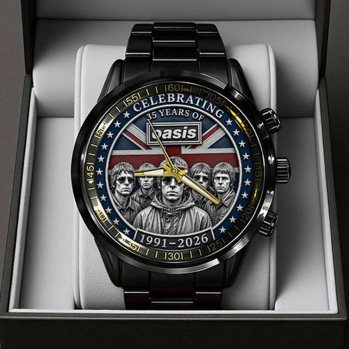 Oasis 35th Anniversary Black Stainless Steel Watch - TANTN24651