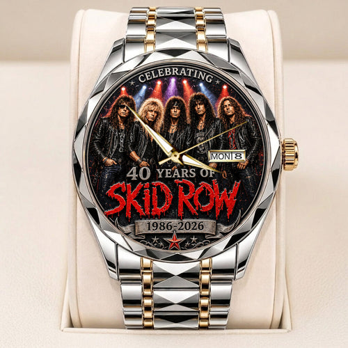 Skid Row 40th Anniversary Alloy Luxury Quartz Watch - TANTN24660