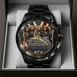 Foreigner 50th Anniversary Black Stainless Steel Watch - TANTN24665