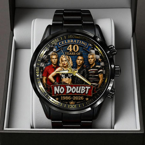 No Doubt 40th Anniversary Black Stainless Steel Watch - TANTN24669
