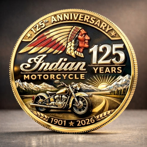 Indian Motorcycle 125th Anniversary Commemorative Coin – TANTN24769