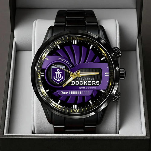 Fremantle Dockers Black Stainless Steel Watch - TANTN24912