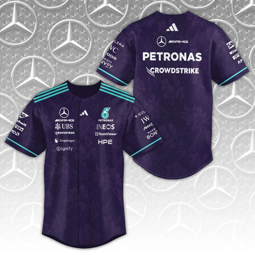 Mercedes AMG Petronas F1 Team Vanda Bloom 2026 Baseball Jersey – TANTN25288