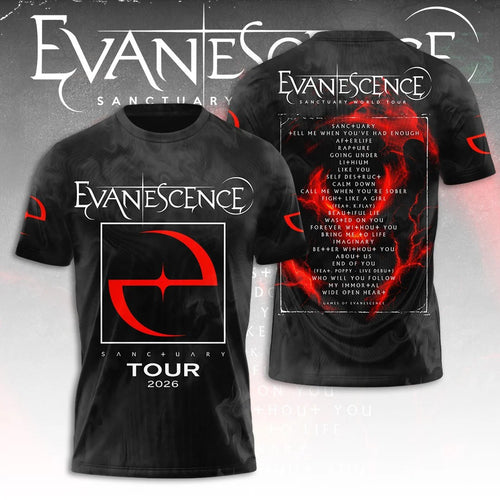 Evanescence Tour 2026 3D Apparel – TANTN25520
