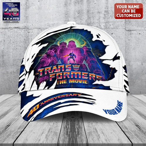 Personalized The Transformers: The Movie 40th Anniversary Classic Cap – TANTN25692