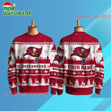 Personalized Tampa Bay Buccaneers Nfl Snow Ugly Christmas Sweater