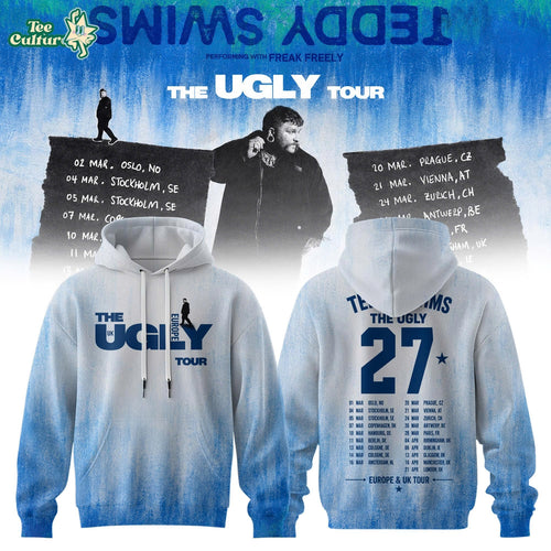 Teddy Swims The Ugly Europe & UK Tour 2027 Tour Hoodie Ver4