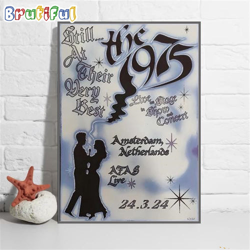 The 1975 March 2024 Afas Live Amsterdam Netherlands Wall Art Poster Canvas