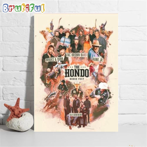The Hondo Rodeo Fest Chase Field November 7-9 Phoenix Poster Canvas