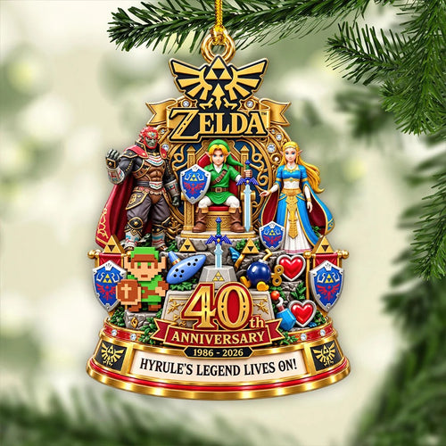 The Legend of Zelda 40th Anniversary Custom Shape 2-side Printed Acrylic Ornament – HOATT21362