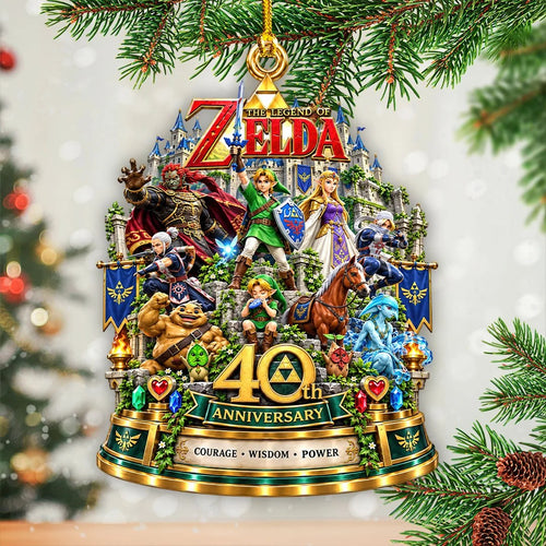 The Legend of Zelda 40th Anniversary Custom Shape 2-side Printed Acrylic Ornament – HOATT21390