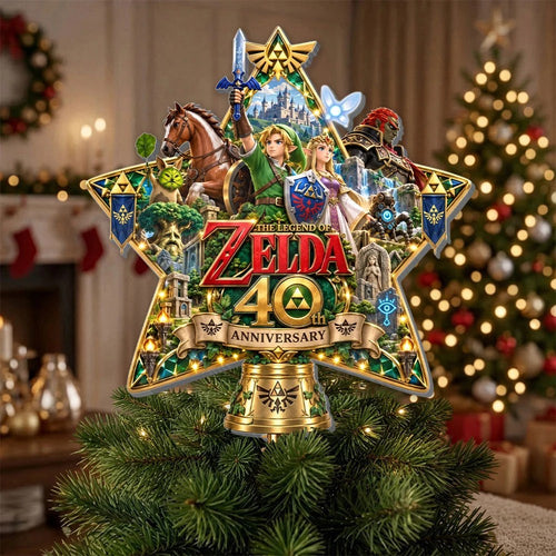 The Legend of Zelda 40th Anniversary Christmas Tree Topper – TMTHU9674