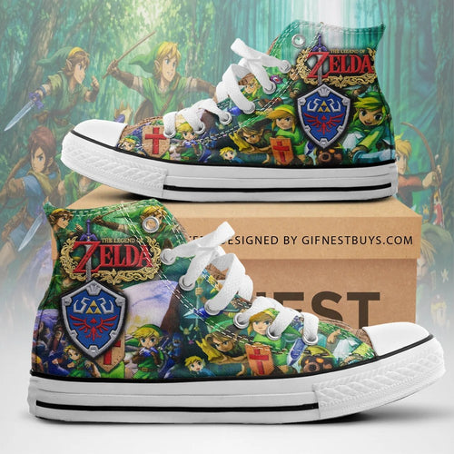 The Legend of Zelda 40th Anniversary High Top Canvas Shoes – TMTHU9564