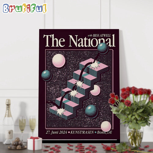 The National June 27 2024 Kunst Rasen Bonn DE Tour Wall Art Poster Canvas