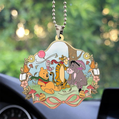 Winnie-the-Pooh 100th Anniversary Custom shape 2-sided Acrylic Car Ornament – GNE8860