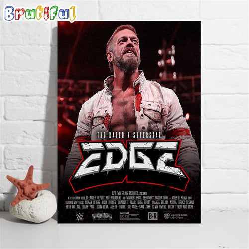 The Rated-R Superstar Edge Defeats Demon Finn Balor Inside Hell In A Cell Wall Art Poster Canvas