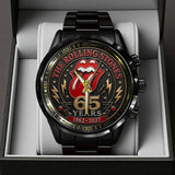 The Rolling Stones 65 Years Anniversary Black Stainless Steel Watch - TANTN24555