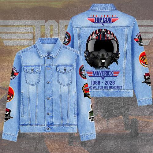 Top Gun 40th Anniversary 2026 2D Denim Jacket – TANTN22615