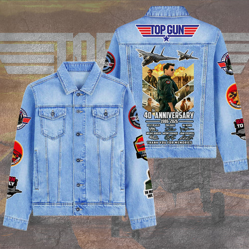 Top Gun 40th Anniversary 2D Denim Jacket – TANTN19914