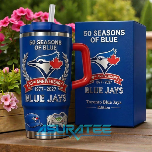 Toronto Blue Jays 50th Anniversary Limited Edition YETI Tumbler