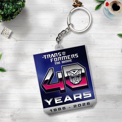 The Transformers: The Movie 40th Anniversary Custom Shape 2-sided Keychain – TANTN25671