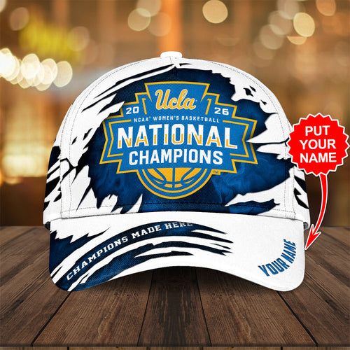Personalized UCLA Bruins 2026 Women's Basketball National Champions Classic Cap – TANTN22111