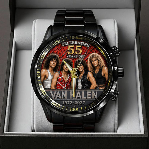 Van Halen 55 Years Anniversary Black Stainless Steel Watch - TANTN24557