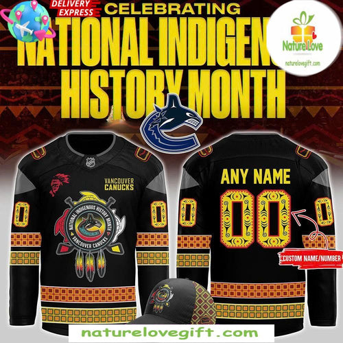 Vancouver Canucks 2026 Indigenous Hockey Jersey Personalized