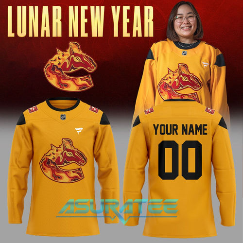 Vancouver Canucks Lunar New Year 2026 Hockey Jersey