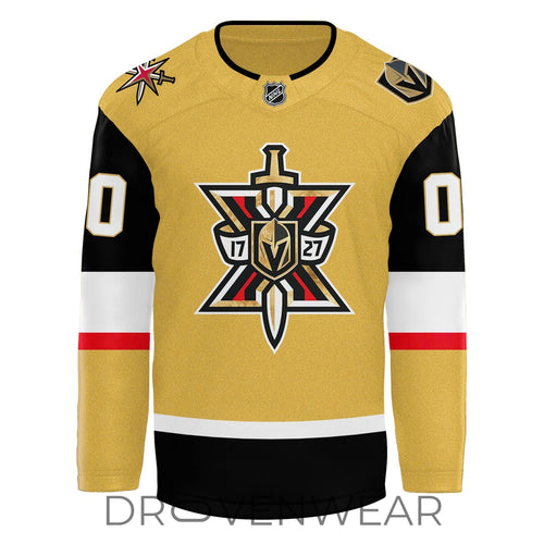 Vegas Golden Knights 10th Season Logo 2026 Special Hockey Jersey