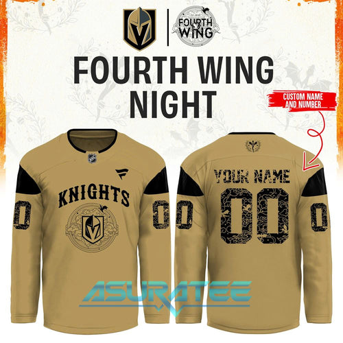 Vegas Golden Knights x Fourth Wing Night 2026 Hockey Jersey