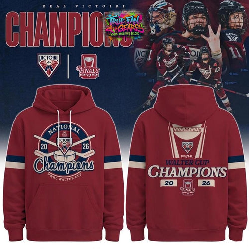 Victoire de Montreal PWHL Walter Cup Finals Champions 2026 Hoodie