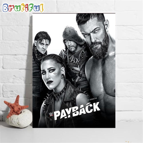 WWE Payback The Judgment Day Is Coming Wall Art Poster Canvas
