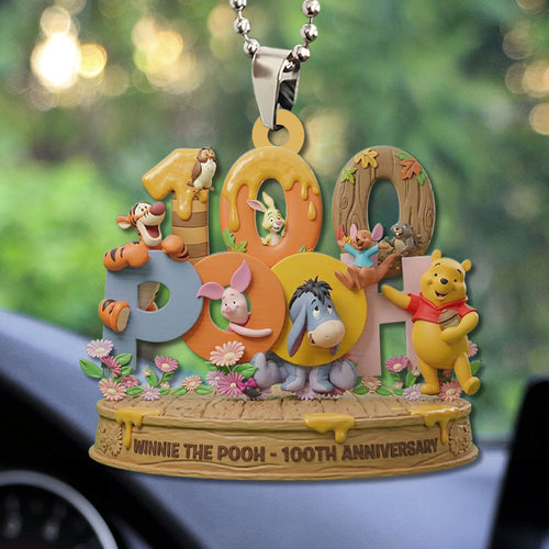 Winnie-the-Pooh 100th Anniversary Custom shape 1-sided Acrylic Car Ornament – TMTHU2963