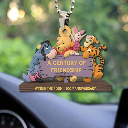 Winnie-the-Pooh 100th Anniversary Custom shape 2-sided Acrylic Car Ornament โ TMTHU3109