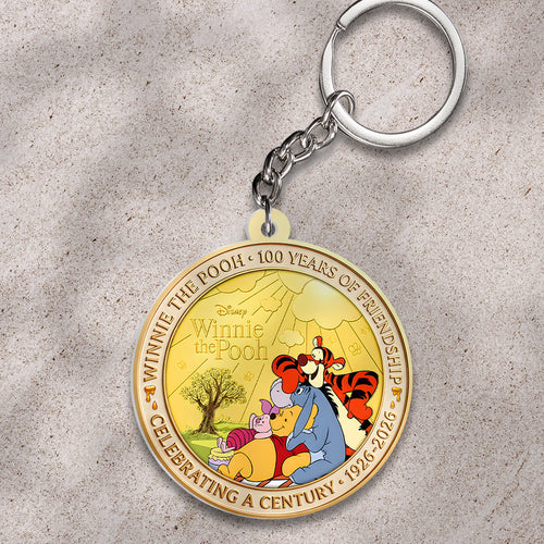 Winnie-the-Pooh 100th Anniversary Custom Shape 2-sided Keychain – HOATT17712