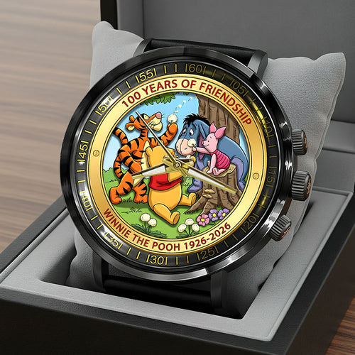 Winnie-the-Pooh 100th Anniversary Black Stainless Steel Watch – HOATT15636