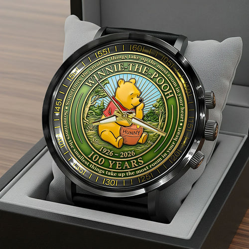 Winnie-the-Pooh 100th Anniversary Black Stainless Steel Watch – HOATT15695