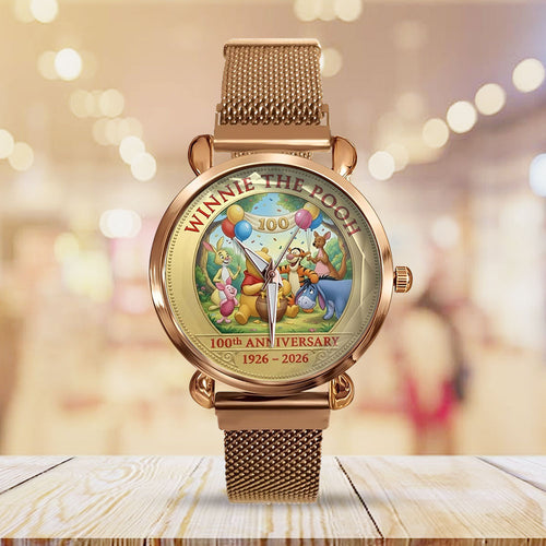 Winnie-the-Pooh 100th Anniversary Mesh Strap Quartz Watch – TMTHU3266