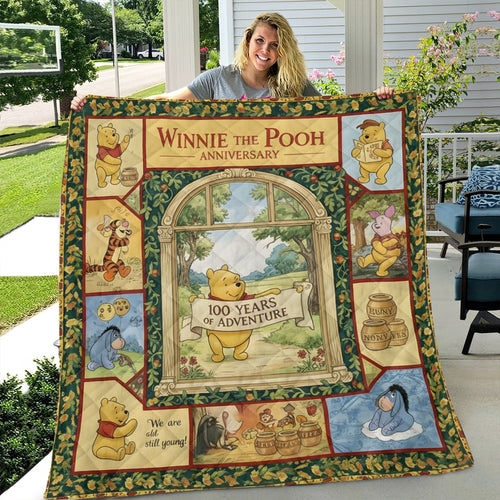 Winnie-the-Pooh 100th Anniversary Quilt Blanket – MAITM14329