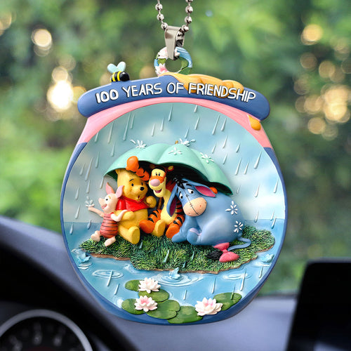 Winnie-the-Pooh 100th Anniversary Custom shape 2-sided Acrylic Car Ornament – HOATT15504