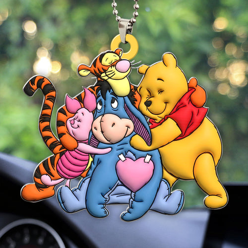Winnie-the-Pooh Custom shape 2-sided Acrylic Car Ornament – HOATT15503