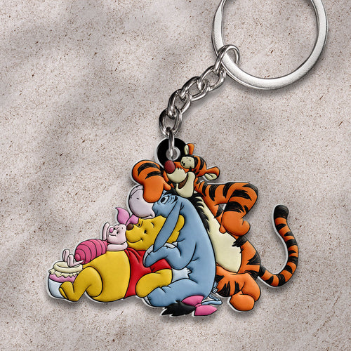 Winnie-the-Pooh Custom Shape 2-sided Keychain – HOATT15444