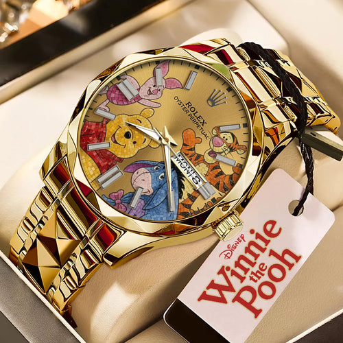 Winnie-the-Pooh Alloy Luxury Quartz Watch - TMTHU7369