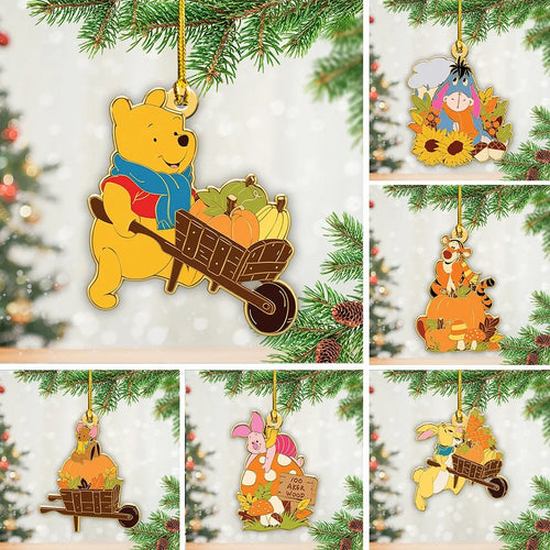 6PCS Winnie-the-Pooh Custom Shape 2-Side Printed Acrylic Ornament – TANTN25732