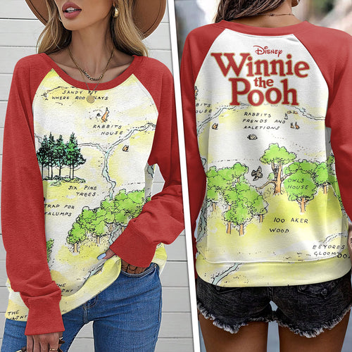 Winnie-the-Pooh Round Neck Raglan Sleeve Sweatshirt – HOATT15532
