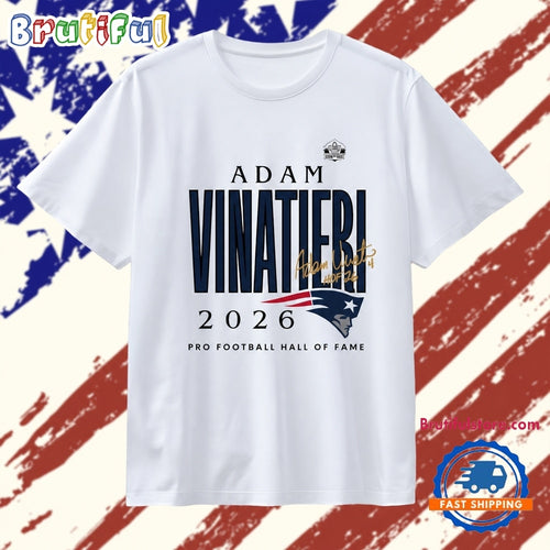 Adam Vinatieri Patriots Class Of 2026 Pro Football Hall Of Fame Logo T Shirts