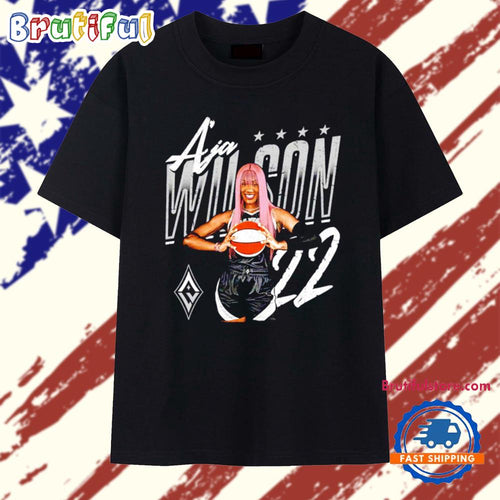 A’ja Wilson Las Vegas Aces Player Pose T Shirt
