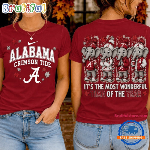 Alabama Crimson Tide 2026 NCAA Autumn Festive Cheer T Shirt