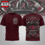 Alabama Crimson Tide 2026 NCAA Firefighter Built for the Fire 3D Shirt Hoodie T-Shirt